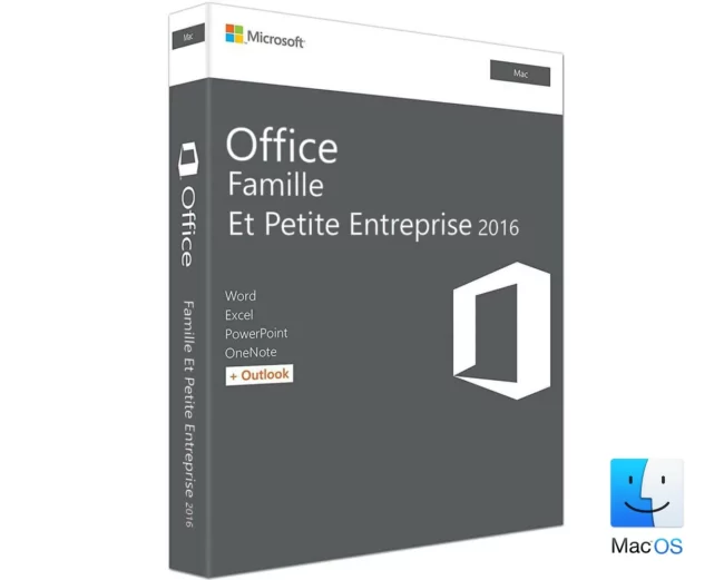 Microsoft Office 2016 Famille et Petite Entreprise pour Mac