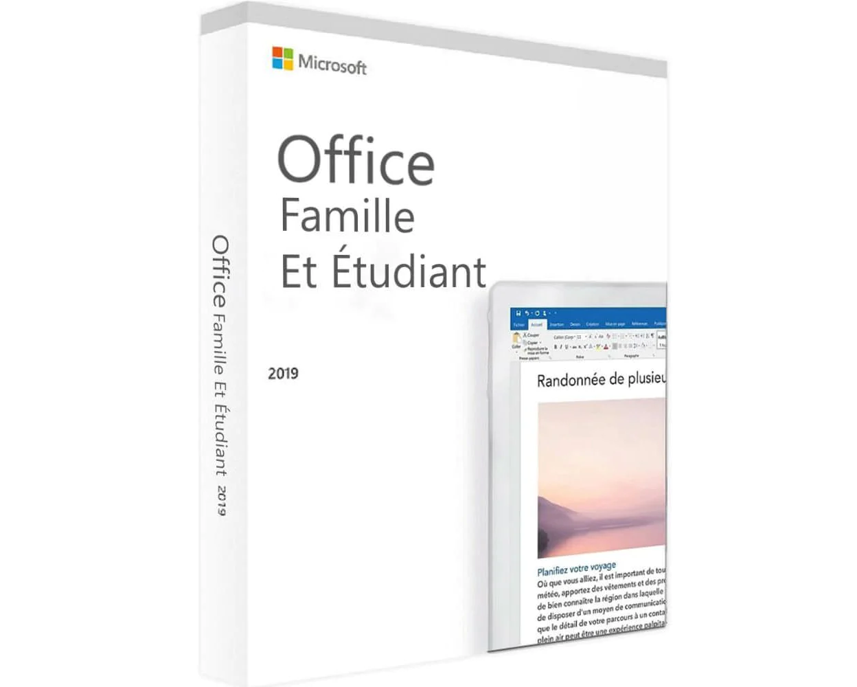 Microsoft Office 2019 Famille et Étudiant pour PC