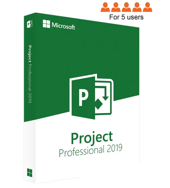 Microsoft Project 2019 Professionnel pour 5 postes