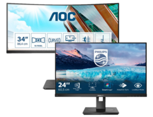 Moniteurs AOC et Philips