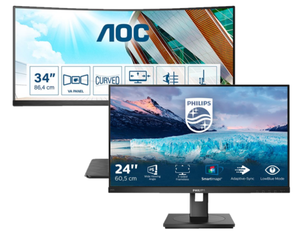 Découvrez les écrans AOC® et Philips® sur notre e-shop.