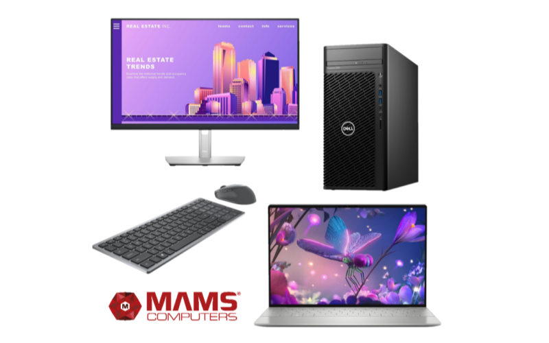 Produits Dell disponibles chez MAMS® Computers.
